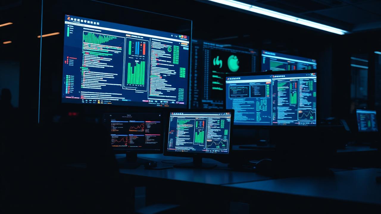 Cybersecurity monitoring screens