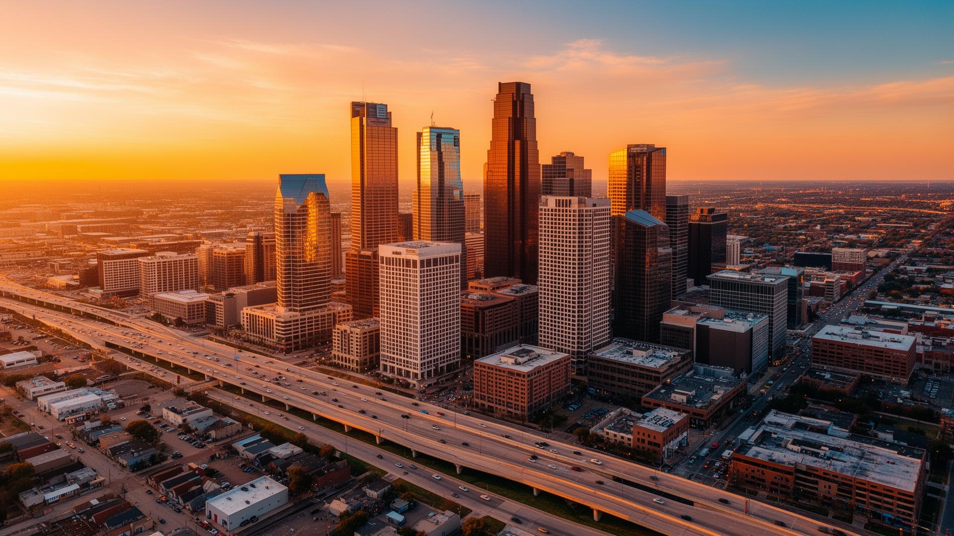 Dallas aerial view