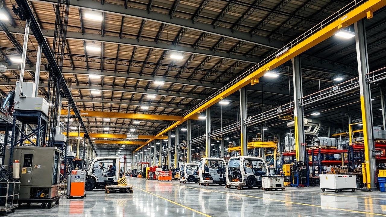 Manufacturing plant interior