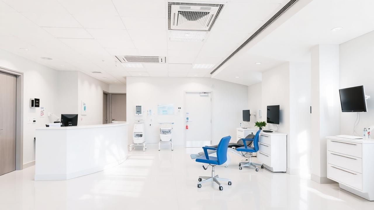 Modern medical office reception