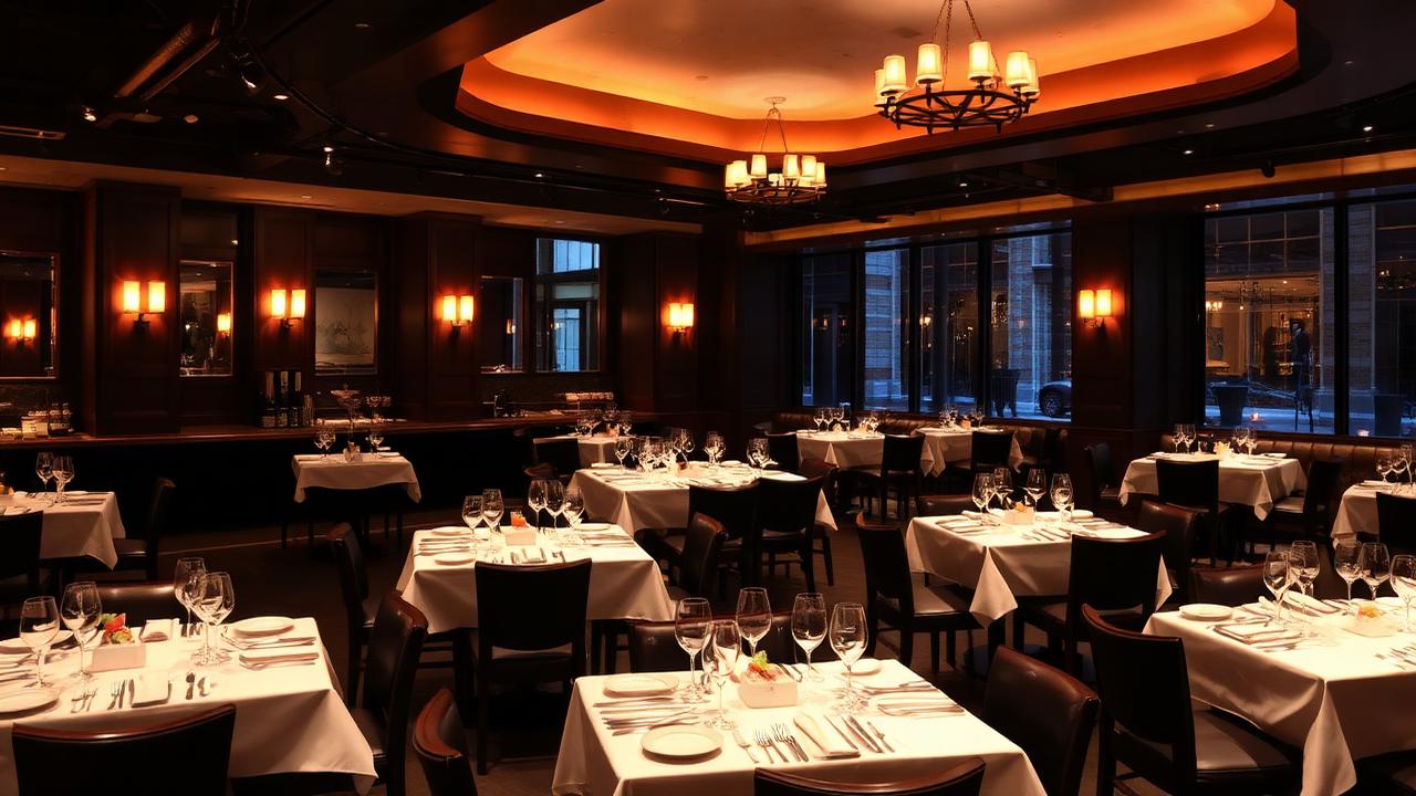 Upscale restaurant interior in Dallas