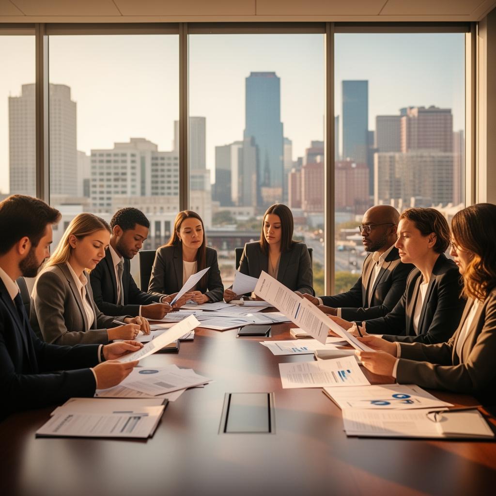 Dallas commercial insurance agents reviewing coverage options for local businesses